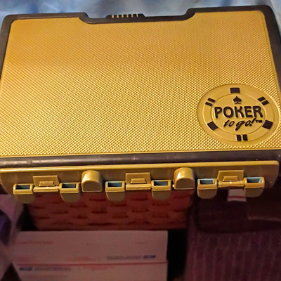 Poker Logic Casino Chip Set w/ Case, Chips, Playing Cards & Dealer Button
