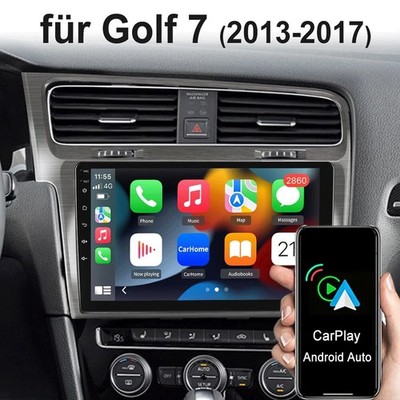 10.1'' Android 15 Carplay Autoradio Für VW Golf VII MK7 2013-2017 64GB GPS RDS BT
