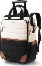 Rolling Backpack for Women, Travel Backpack with Wheels Carry on Flight Ap
