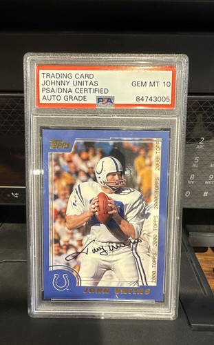 2000 Topps - AUTO!!! Johnny Unitas #19 PSA Auto Grade 10 