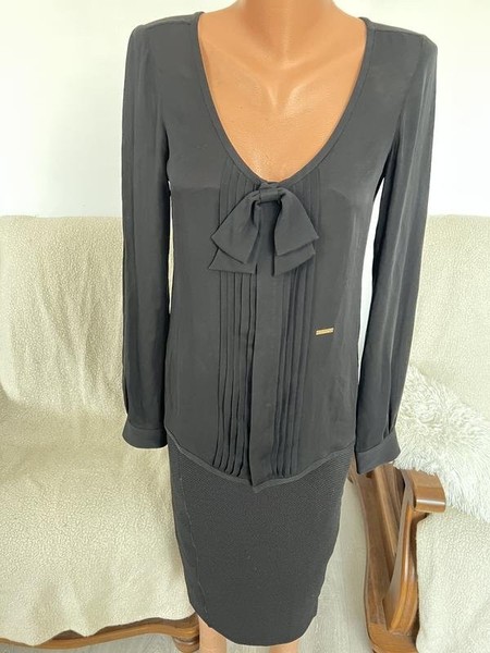 Women Dsquared² Shirt Black Silk 40 / L / 48