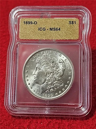 1899-O MORGAN SILVER DOLLAR  ICG  MS 64                                   #T1656
