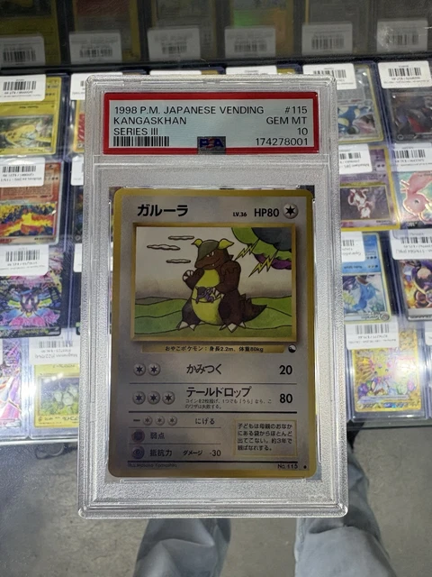 Pokemon Kangaskhan Vending Series 3 Japanese #115 PSA 10 Gem Mint