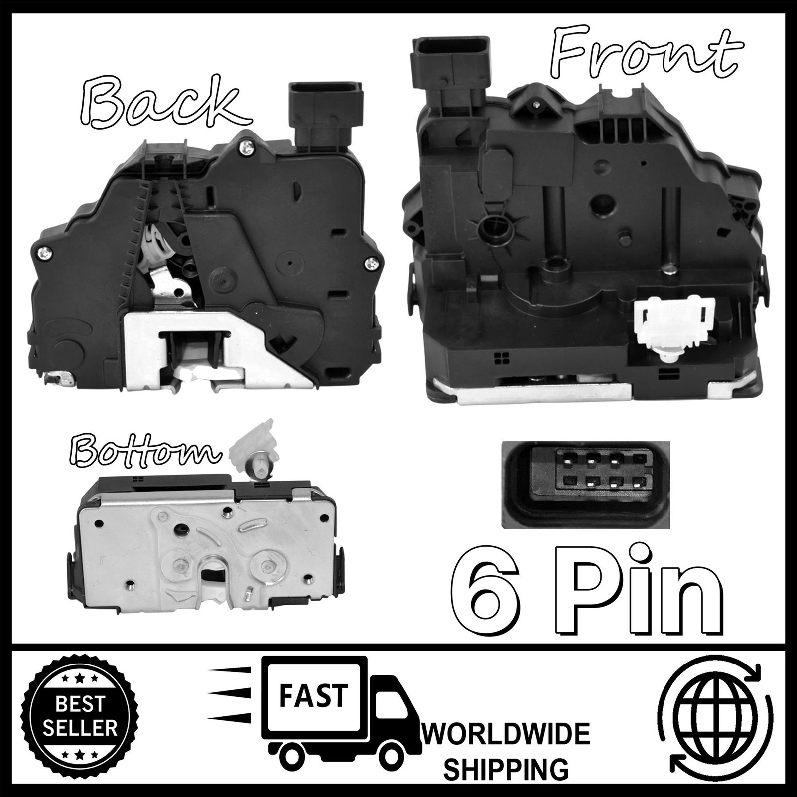 FOR Vauxhall Corsa E (X15) Petrol Hatch 1.4 Front LH Door Lock Actuator 13431839