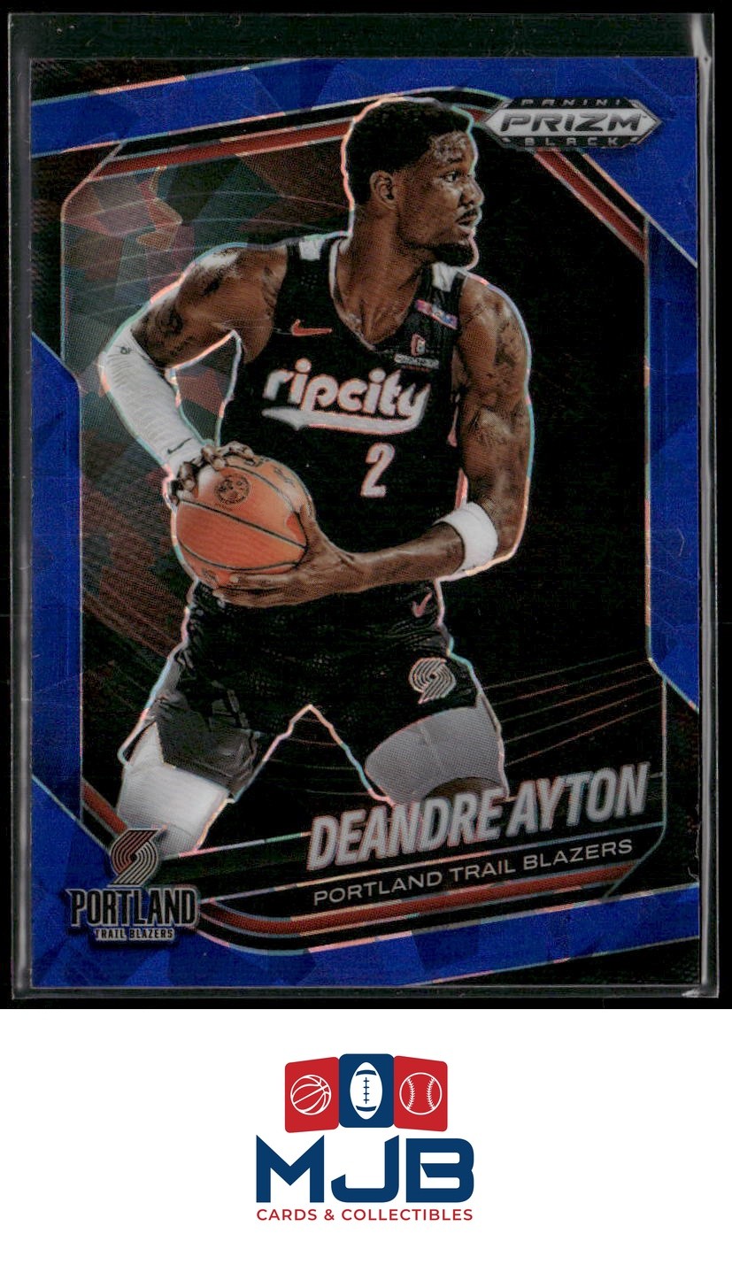 2024-25 Panini Prizm Black Deandre Ayton Blue Ice #/125 #22 Trail Blazers