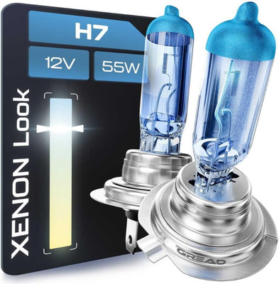 Gread - 2X H7 Halogen Lampen - Super-White - 8500K 55W E-Prüfzeichen - Xenon Opt