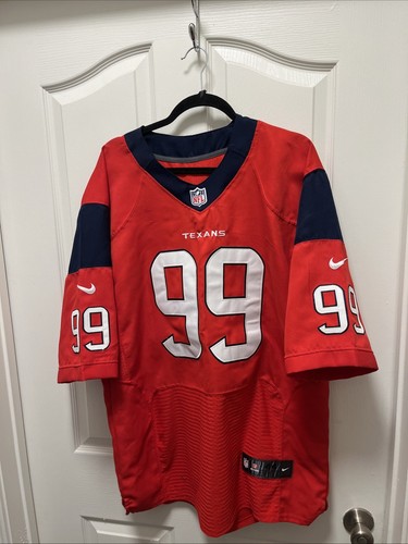 Mens Nike On Field Houston Texans JJ Watt Red Football Stitched Jersey Size 44 - Picture 2 of 5