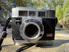 Vintage Kodak Motormatic 35F Black Brown Silver 35mm Film Camera With Strap