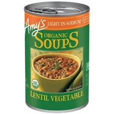 Amy’s Organic Light Sodium Lentil Vegetable Soup 14.5 Oz