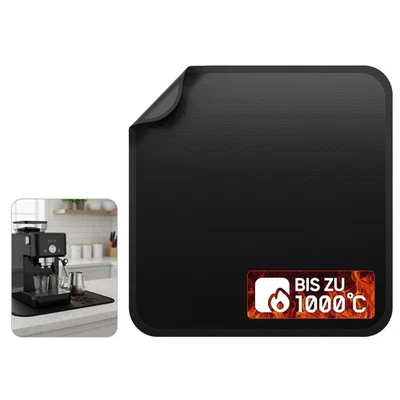 EVOCAMP Feuerfeste Matte 30х30 cm – Feuerschutzmatte bis 1000°C für Küchengeräte