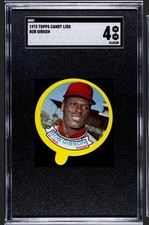 1973 Topps Candy Lids Bob Gibson St. Louis Cardinals SGC 4