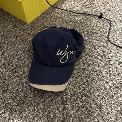 Wynn Las Vegas Blue And Tan Strap Back Ball Cap Great Condition Collectible