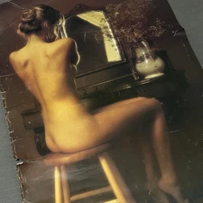 HUGE! 27x39 Toilette Du Matin 1979 Original Vintage Poster Sexy French Girl