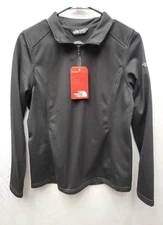 The North Face Top Women M Black Pullover Fleece Tech 1/4 Zip Custom Dell