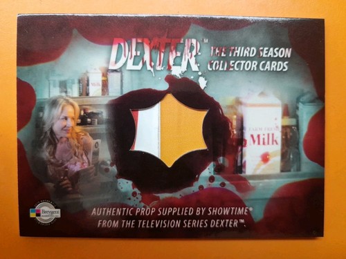 DEXTER Stagione 3 PROP CARD Breygent Rarissimo Pezzo Scatola Latte - Picture 1 of 3