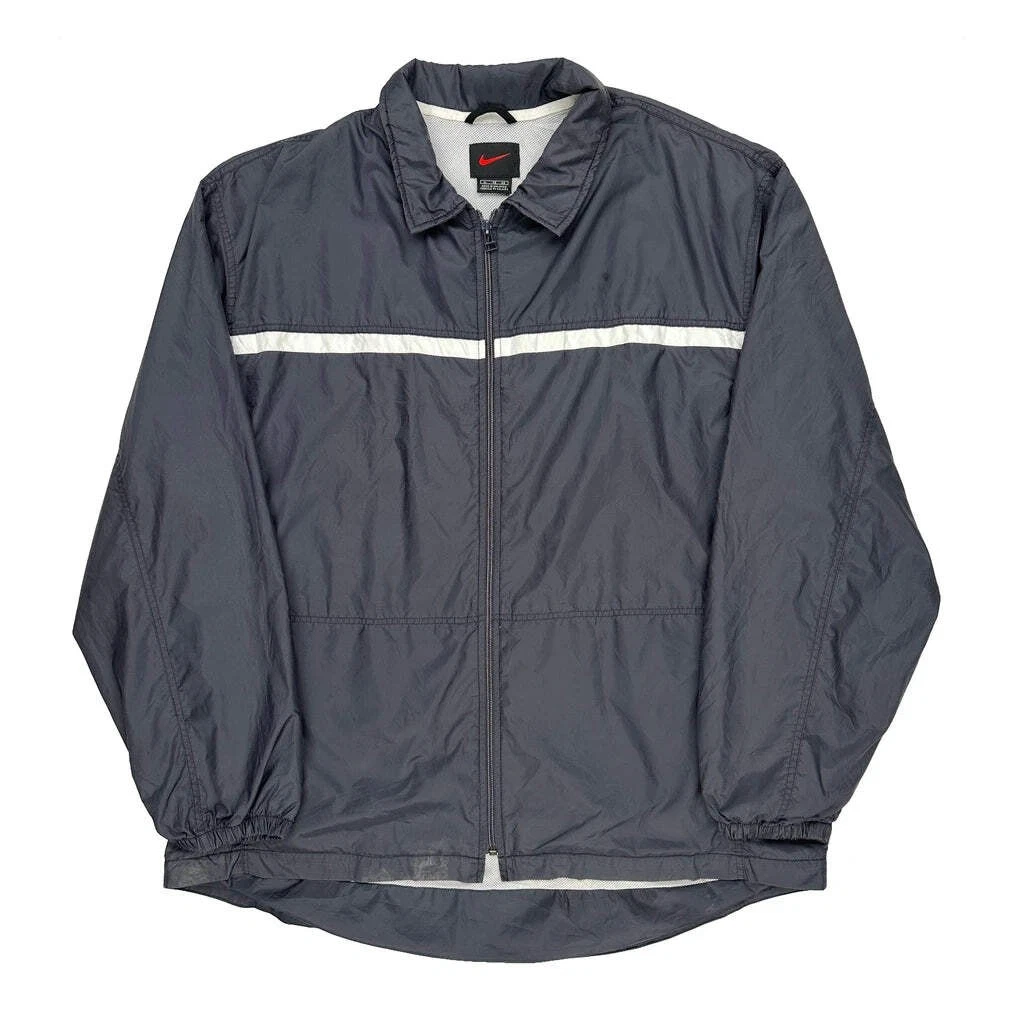 Nike Windbreaker - XL Gray Polyester