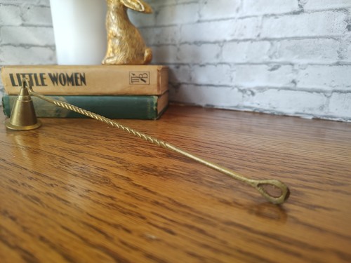 Brass Vintage Candle Snuffer, Twisted Handle 11 Inch - Picture 5 of 5