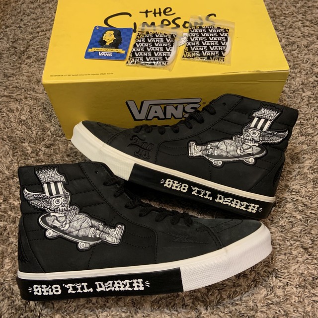 vans sk8 hi simpsons