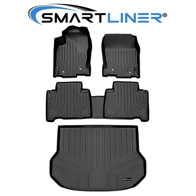 SMARTLINER Floor Mats Set and Cargo Liner Bundle for Lexus NX Black