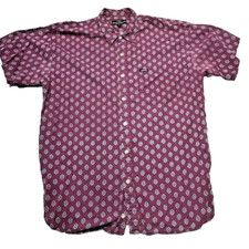 Vintage 80s GUESS Georges Marciano Shirt Mens Medium AOP Cotton Button Up