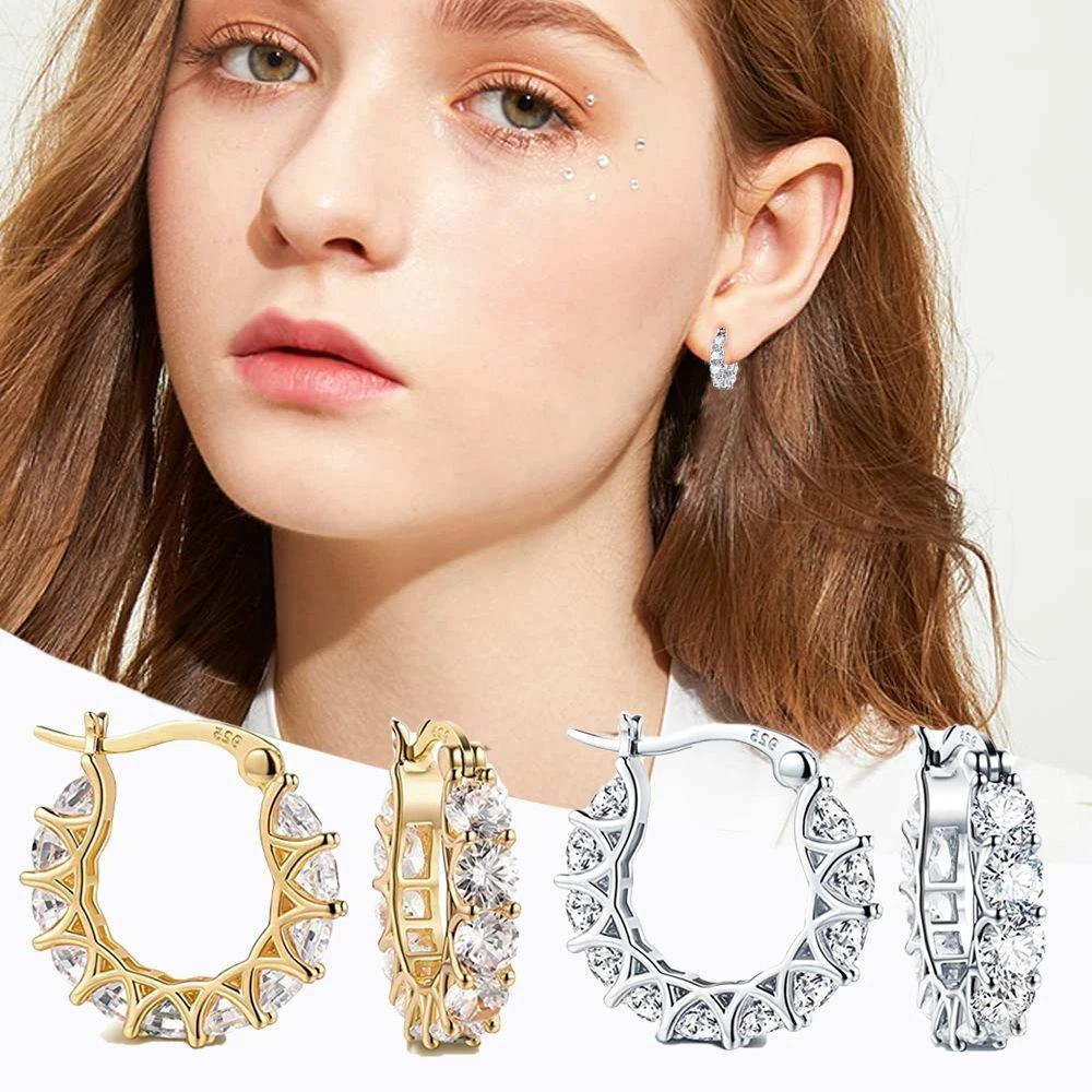 Luxury hoop earrings deals