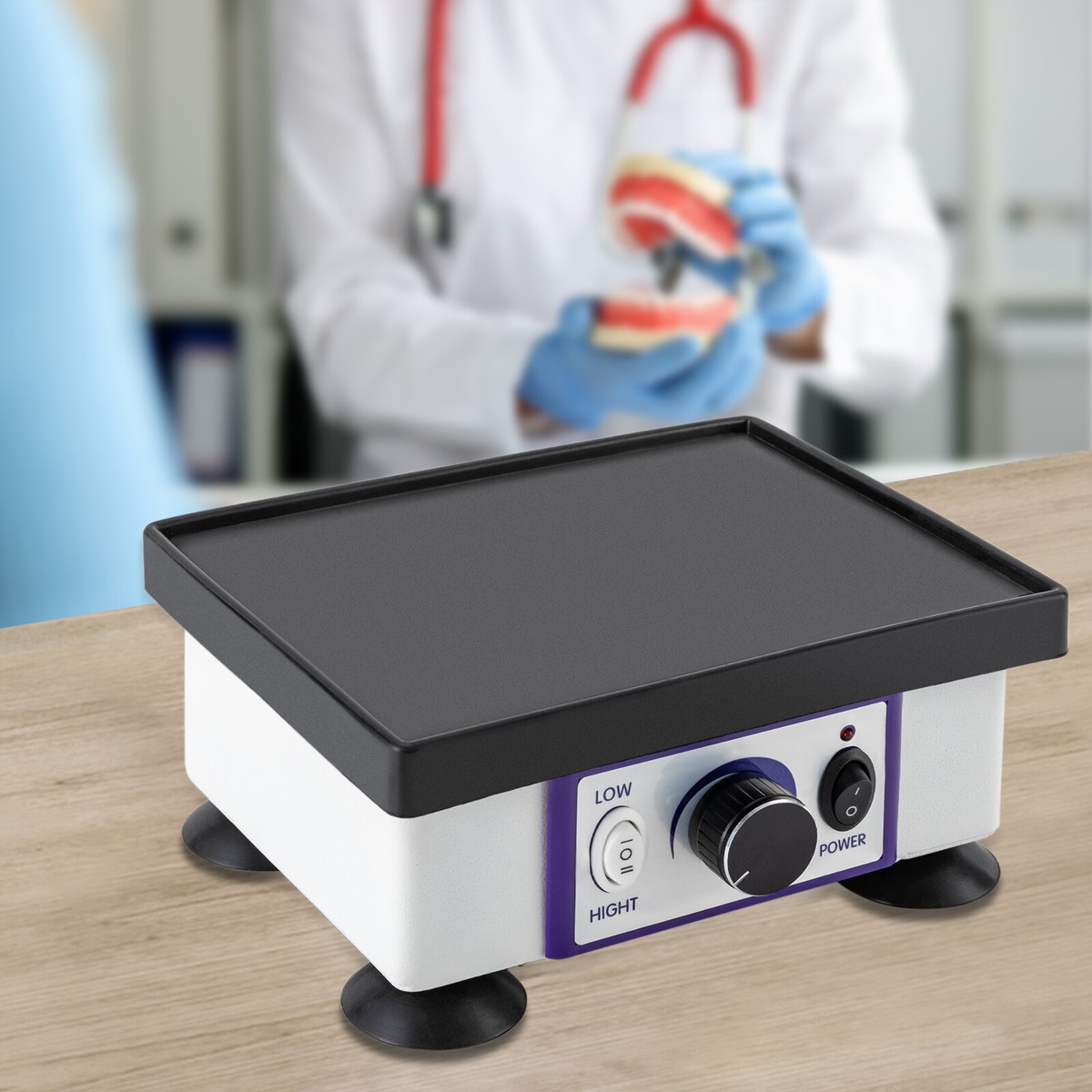 Lab Dental Model Square Vibrator Vibration Shaker Electric Oscillator  Machine US