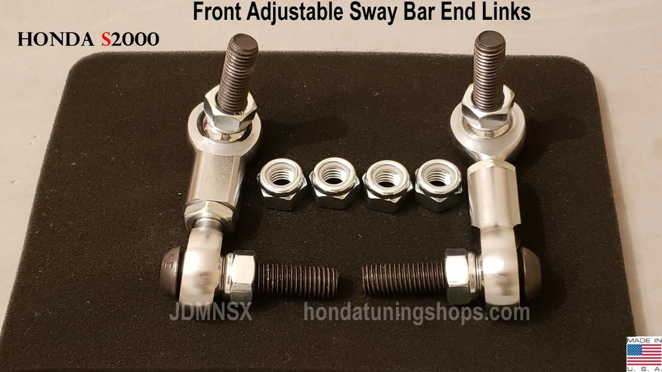 00 to 09 Honda S2000 Front Adjustable Sway / Stabilizer End Links, S 2000 OEM - Image 2 of 3