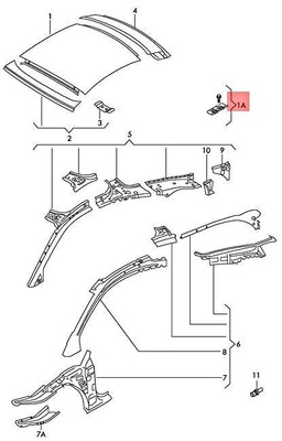 Genuine AUDI audi TTRS Coupe Roadster TT TTS 1 Set Attachment 