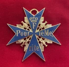 WW1 German BLUE MAX MEDAL Pour Le Merite Award Military Order Iron Cross Badge