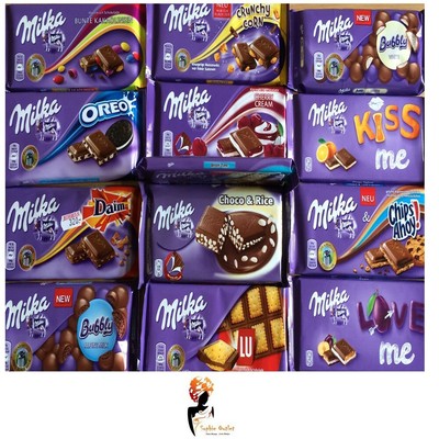 100g Bars Genuine Milka Oreo Daim White Chocolate Caramel Hazelnut Mix Flavours Ebay