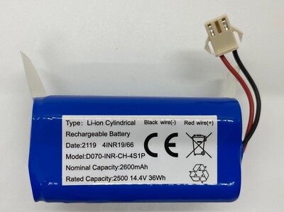 Ecovacs Deebot N79,N79S,N79SE,500,DN622 Eufy11,11S,12,15C,25 Coredy R300 Battery