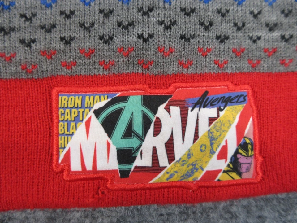 Marvel Gorro Gorra Niños Talla Única Gris Rojo Vengadores Película TV Juventud Foto 4 de 4