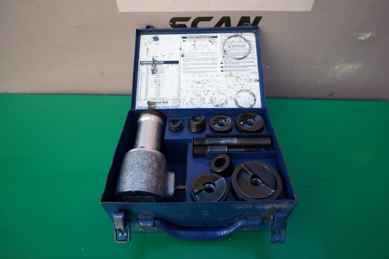 Current Tool Punch and Die Knock out Set 1/2 to 2 inch Model 162PM Works Fine 7