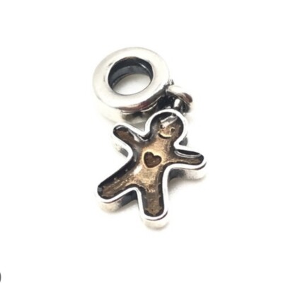 PANDORA Sterlingsilber Lebkuchenmann Anhänger Charm nicht mehr produziert - 790997EN29