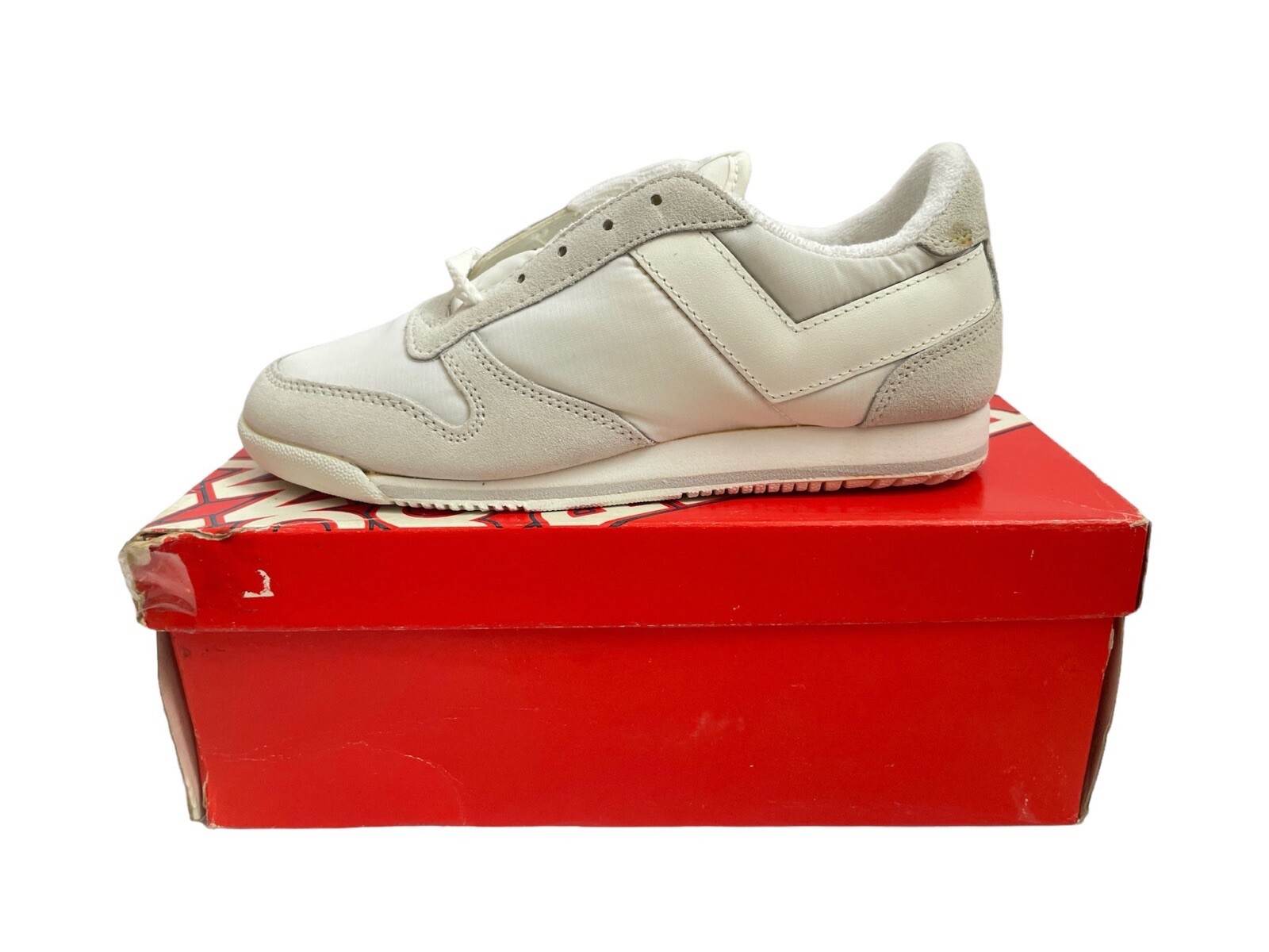 Scarpe da ginnastica vintage Pony Central Park 2 taglia 6 nuove con scatola anni '80 NOS