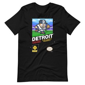 Detroit Tigers Baseball Team Jersey 8-bit Nintendo NES Retro Vintage T-Shirt