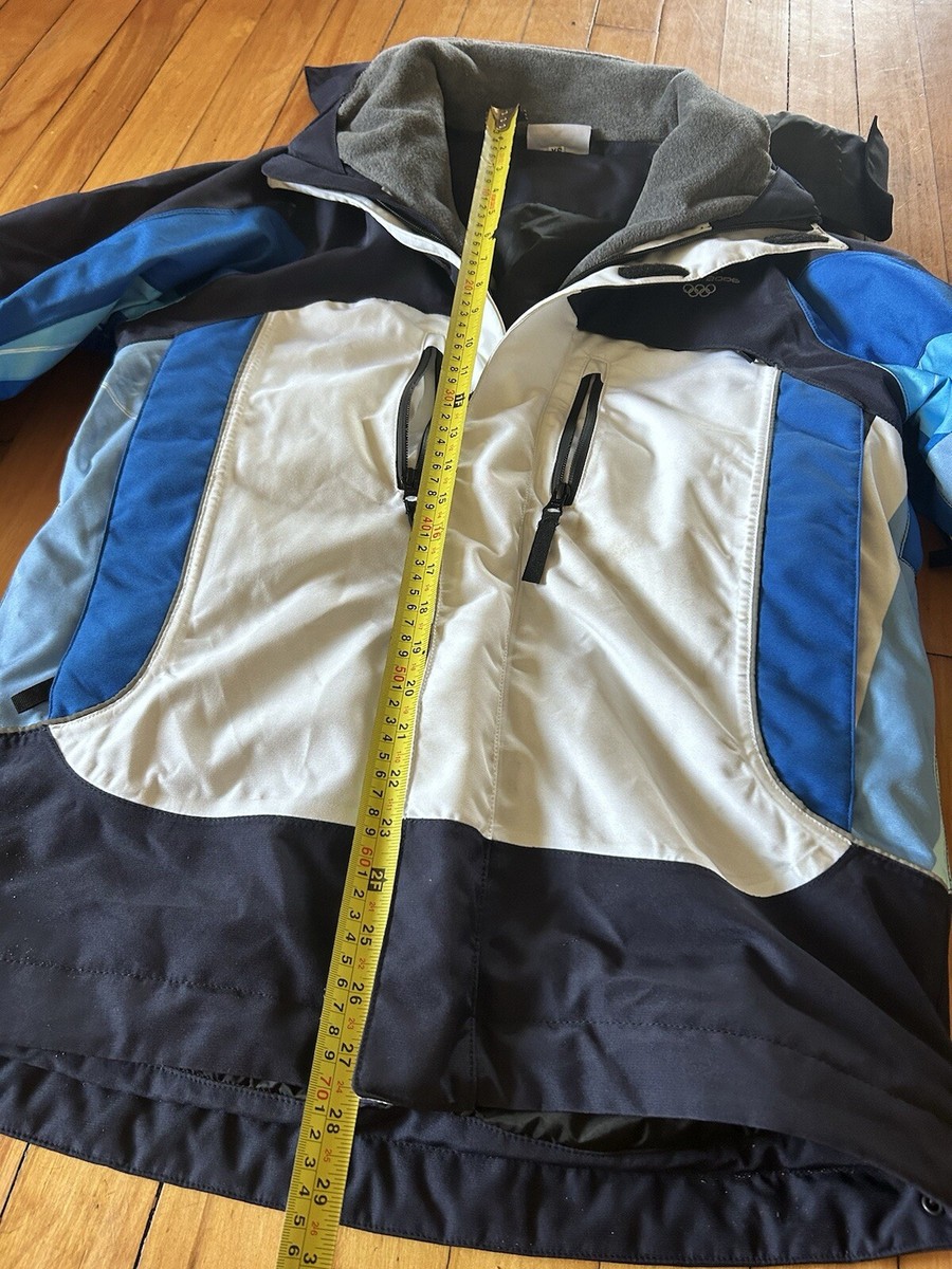 Vintage 2006 TORINO WINTER OLYMPICS Blue Warm ASICS SKI JACKET