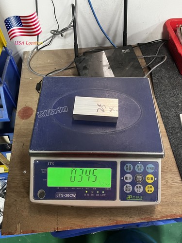 1 Piece T061 Aluminum Square Bar 25MM Thick x 50MM Wide x 100MM Length Chrome US - Imagen 10 de 10