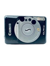 Canon Elph Jr Point Shoot Film Camera WORKS GREAT/MISSING BATTERY DOOR COVER