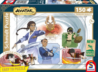 Schmidt-Spiele 56555 Kinderpuzzle - Avatar: Die vier Elemente