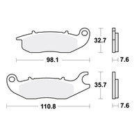 TRW BremsbeläGe Passend Vorn FüR AJS CR3 125 Regal Raptor Bj. 2006-2008