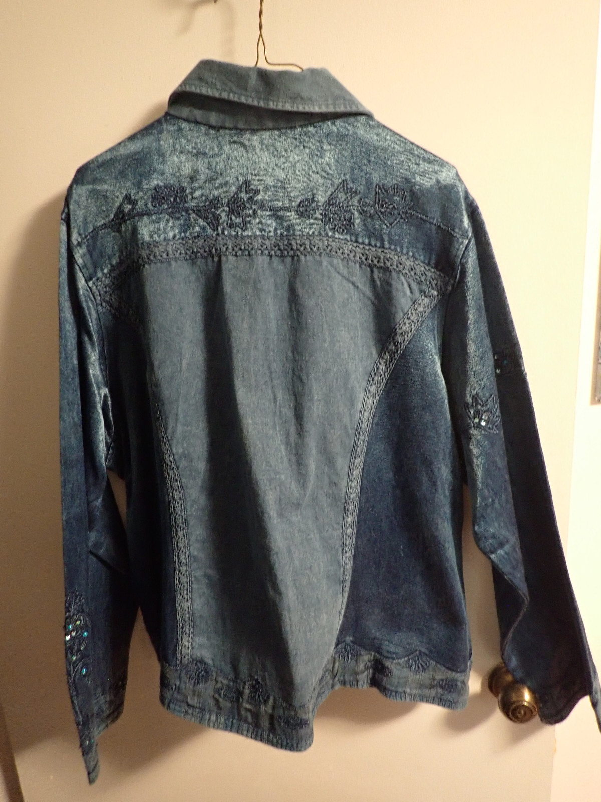 Flashback  Indigo Jacket Tapestry Embroidered Bea… - image 2