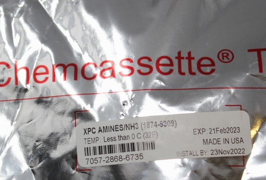 Cartouche Détecteur Honeywell Chemcassette ALIPHATIC AMINES NH3 - Réf 1295-0221 - Date Dépassée