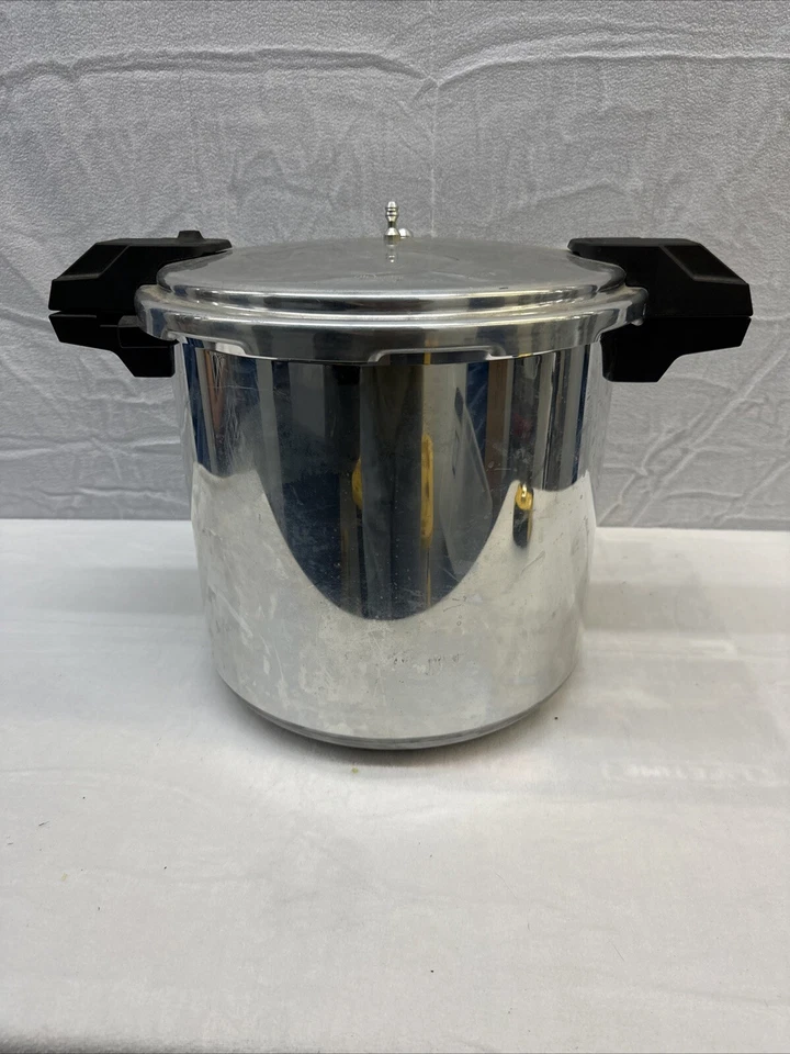 Olla a presión Mirro 92122B aluminio pulido 5/10/15 PSI / 22 cuartos 20,8 L Foto 4 de 4