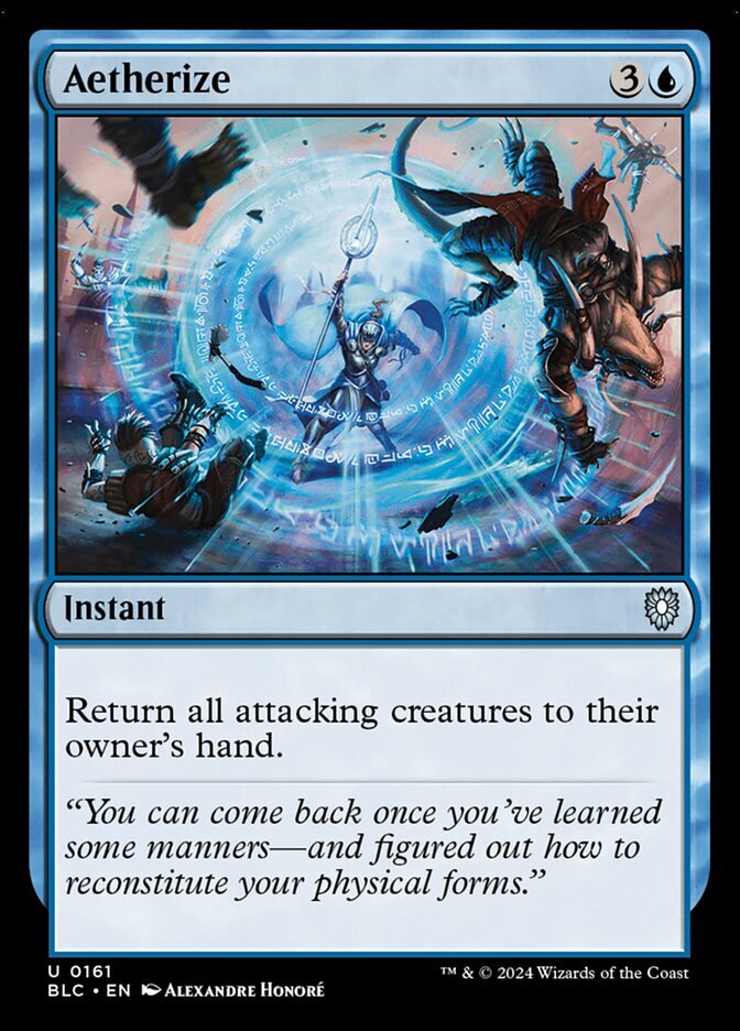MTG Commander BLB U Aetherize #0161