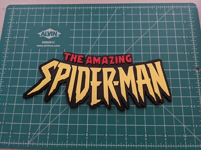Amazing Spiderman modern logo sign display wall shelf Marvel 3D printed