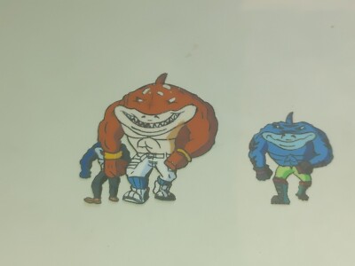 Street Sharks animation cel production used