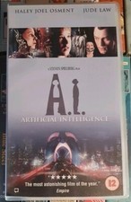 A.I. - Artificial Intelligence VHS Video Tape 2002 NEW Sealed