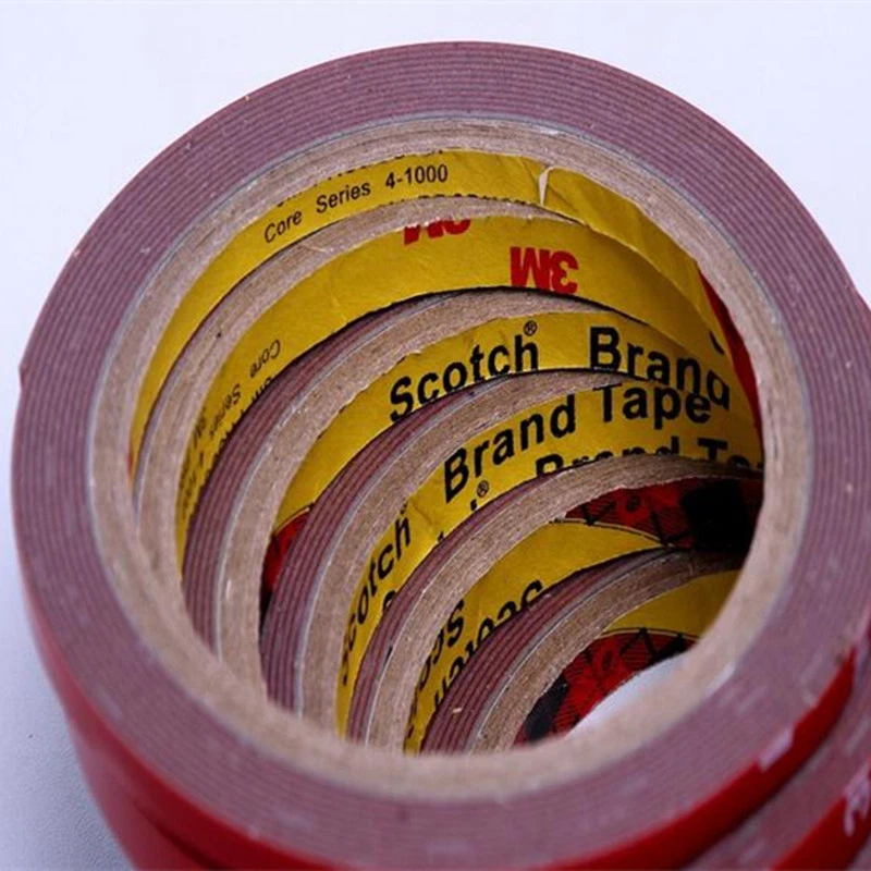 10 Pcs 3m Length Red Car Automobile Double Side Acrylic Foam Adhesive Tape Rolls - Image 4 of 4