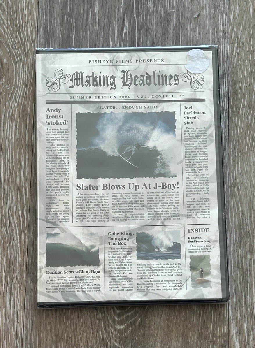 NEW MAKING HEADLINES VINTAGE SLATER ANDY IRONS SUP GOLF SURFBOARD